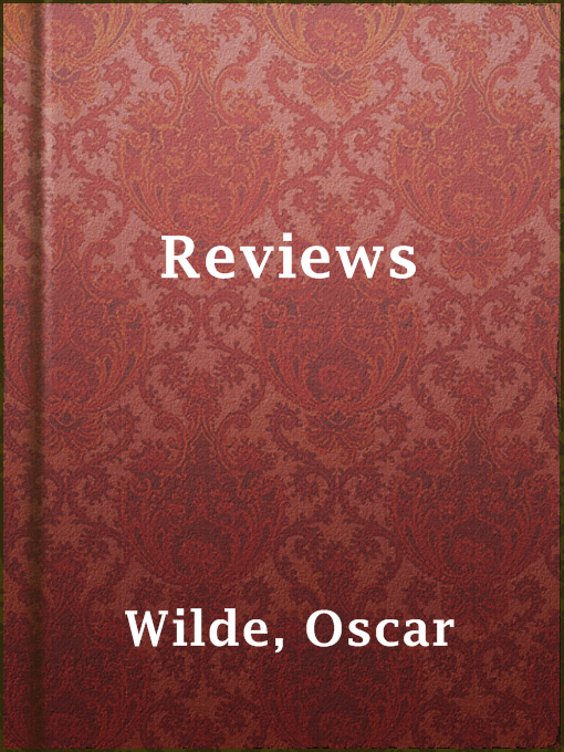 Title details for Reviews by Oscar Wilde - Available